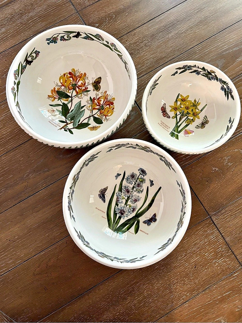 VINTAGE Portmeirion Botanic Garden Serving/Nesting Bowls (3pc) England